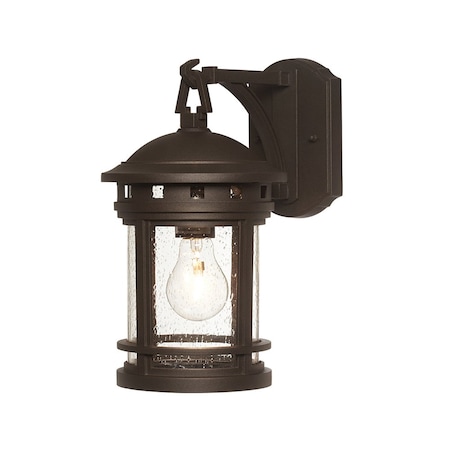 Designers Fountain Sedona 13in Oil Rubbed Bronze 1-Light Outdoor Line Voltage Wall Sconce, Bulb Not Included 2371-ORB